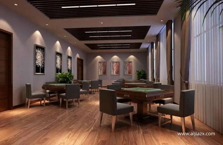 鄭州棋牌室裝修方案，棋牌室會(huì)所裝修設(shè)計(jì)說明