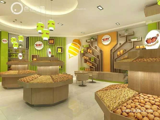 鄭州干果店設(shè)計，干果專賣店裝修設(shè)計要點