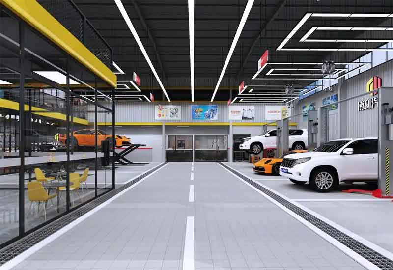 鄭州汽修店裝修設(shè)計(jì)：維修工位與客戶(hù)接待區(qū)功能劃分