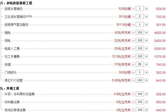 110平米簡單要多少錢？110平全包裝修預(yù)算清單（詳細價格）